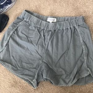 Army green madewell khaki shorts